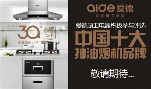 愛德廚衛(wèi)參與“中國十大抽油煙機(jī)品牌”評(píng)選